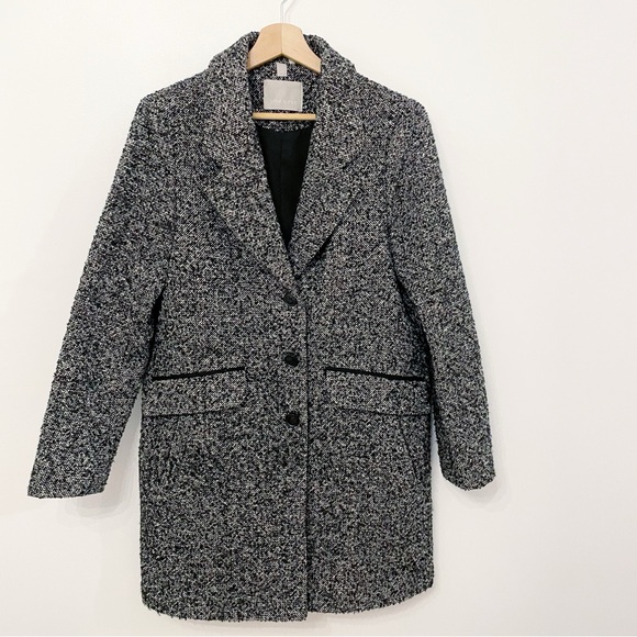 Soia&Kyo classic black and white boucle coat size M - Picture 7 of 16